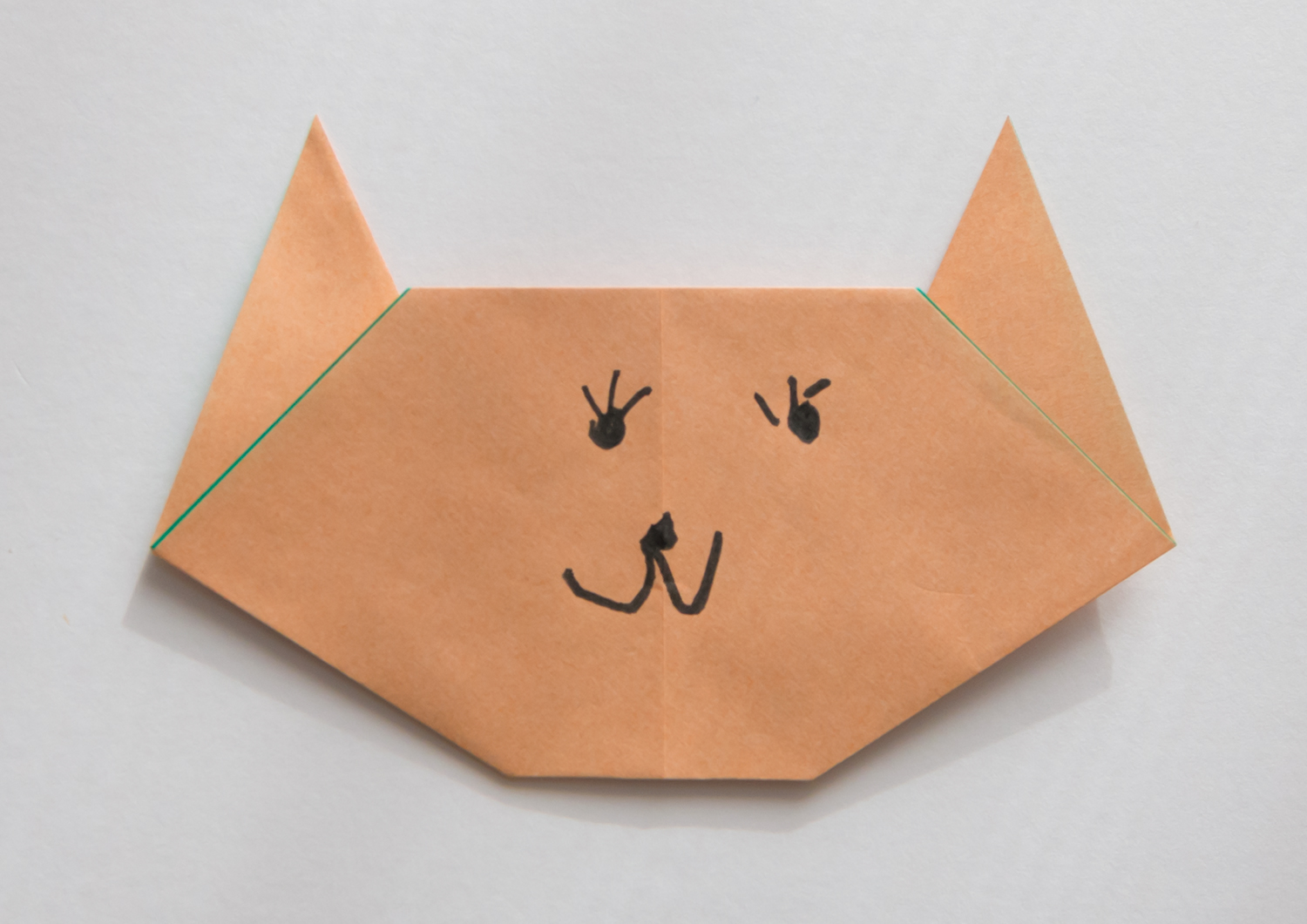 図解で簡単！折り紙「ネコのかお」の折り方をわかりやすく解説