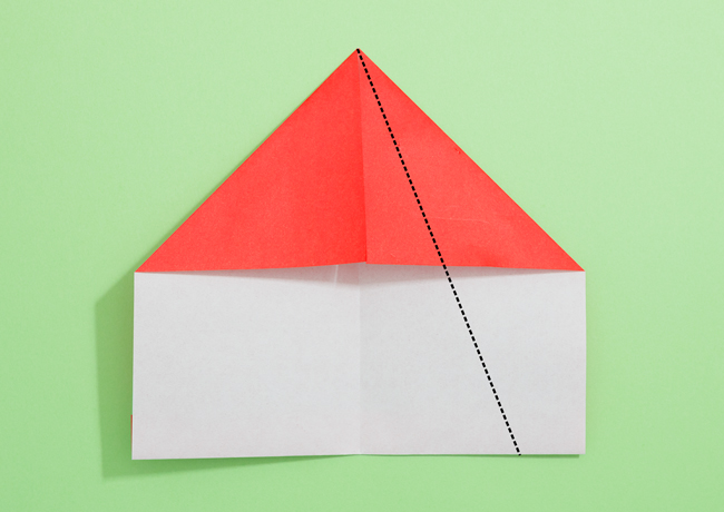 「サンタの帽子」の折り紙の折り方